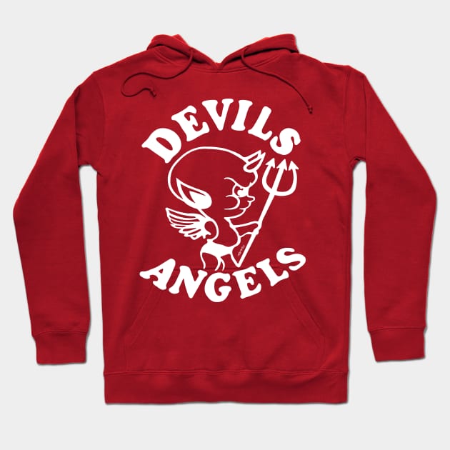 Devils or Angels ? Hoodie by So Red The Poppy